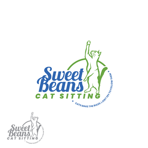 Logo Design by Magic of Art for Sweet Beans Cat Sitting | Design #28933135