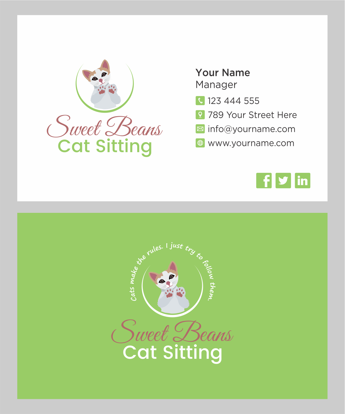 Logo-Design von BNdesigner für Sweet Beans Cat Sitting | Design #28933546