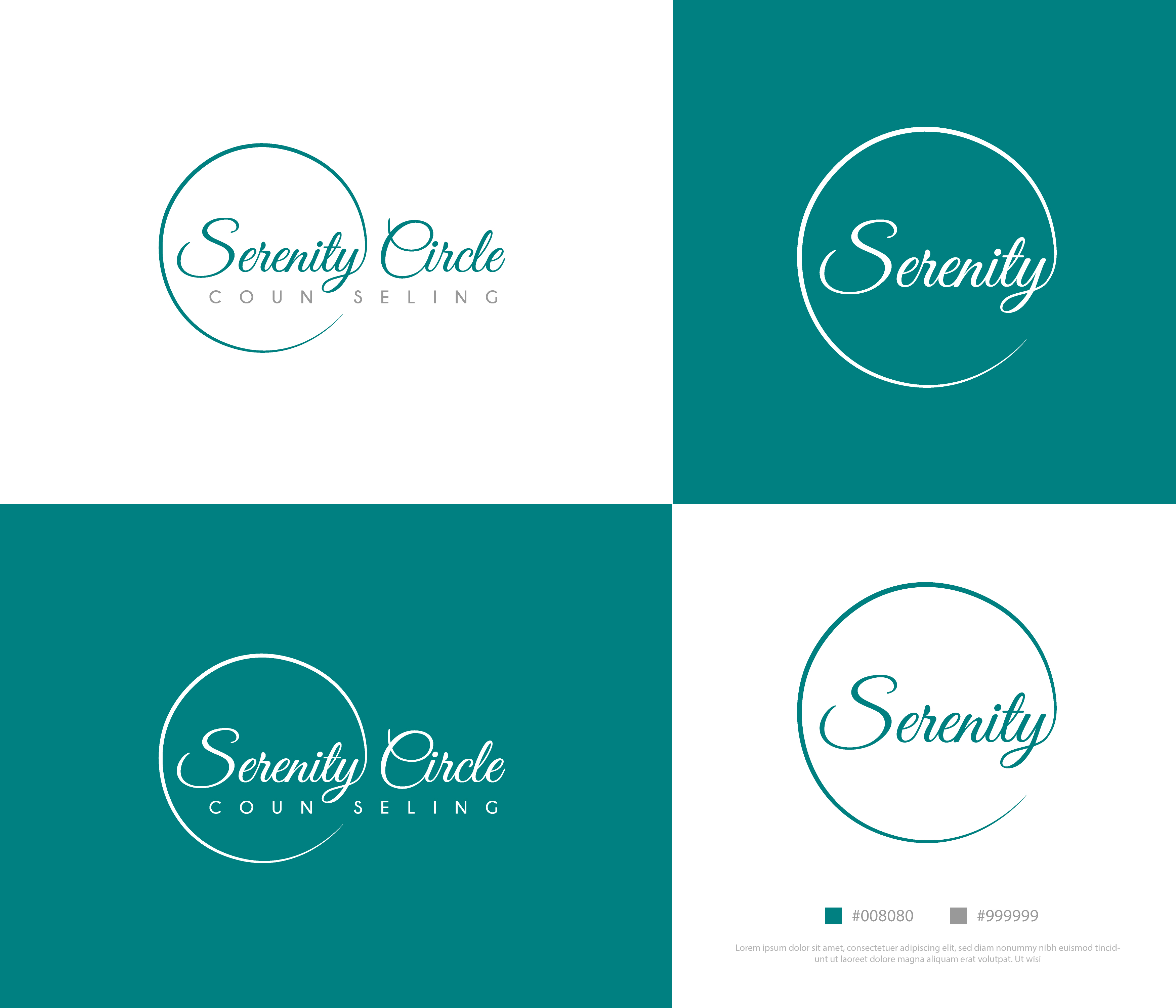 Logo Design by Min2 for Serenity Circle Counseling | Design #28916601