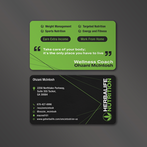Herbalife Nutrition | Diseño de Tarjeta de Presentación por Vishwa Basnayake