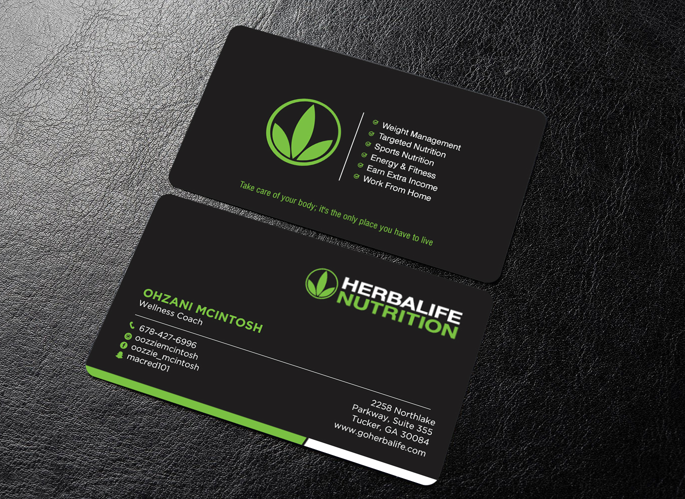 Business Card Design by chandrayaan.creative for Herbalife Nutrition | Design #28915941