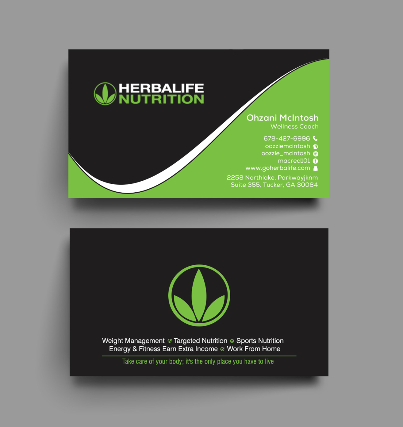 Business Card Design by chandrayaan.creative for Herbalife Nutrition | Design #28915942