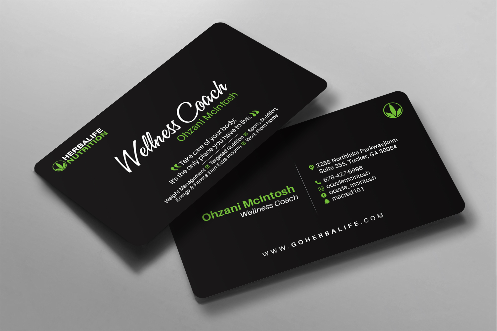 Visitenkarten-Design von chandrayaan.creative für Herbalife Nutrition | Design #28916408