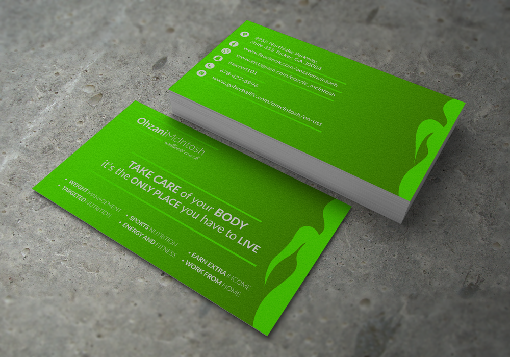 Business Card Design by Cre@8ive.Colors for Herbalife Nutrition | Design #28914700