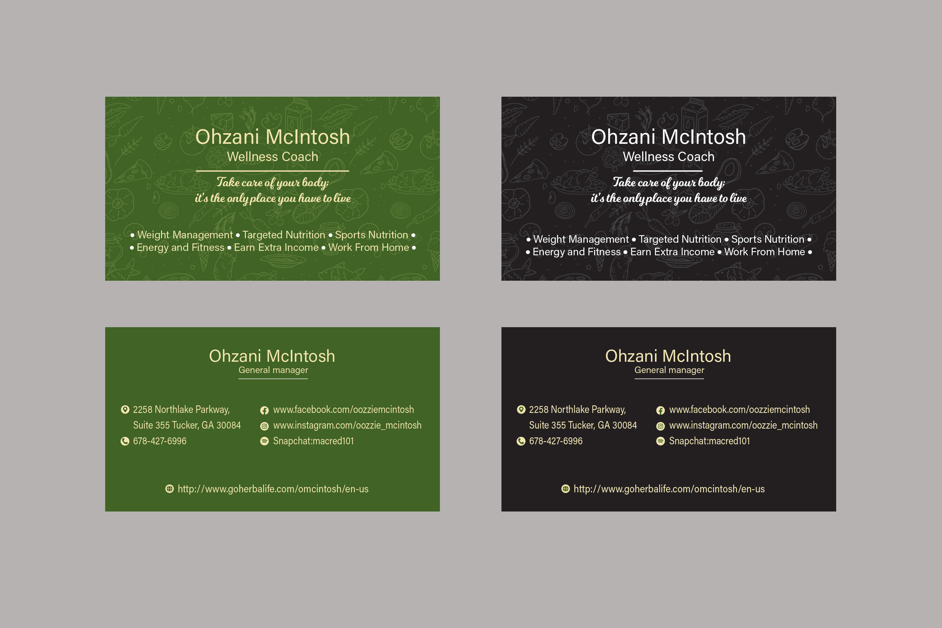 Visitenkarten-Design von Creative D2024 für Herbalife Nutrition | Design #28918166