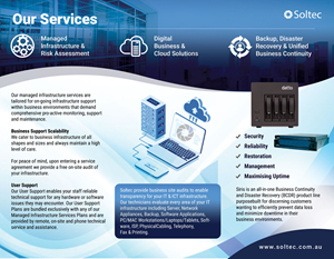 Soltec core services brochure | Flyer-Design von uk