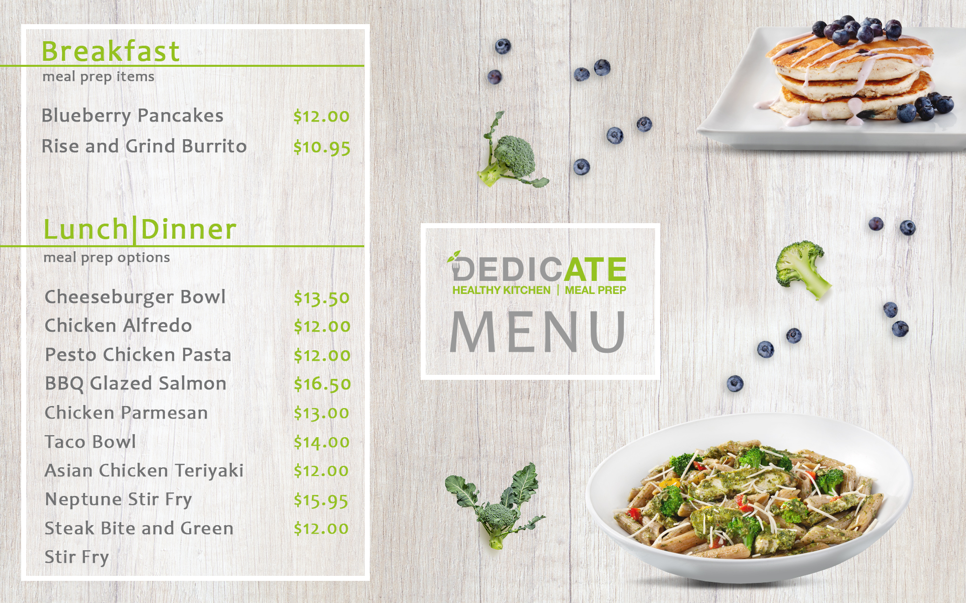 Graphic Design by Rougx. Creative Studio for DEDICATE Healthy Kitchen | Design #28924293