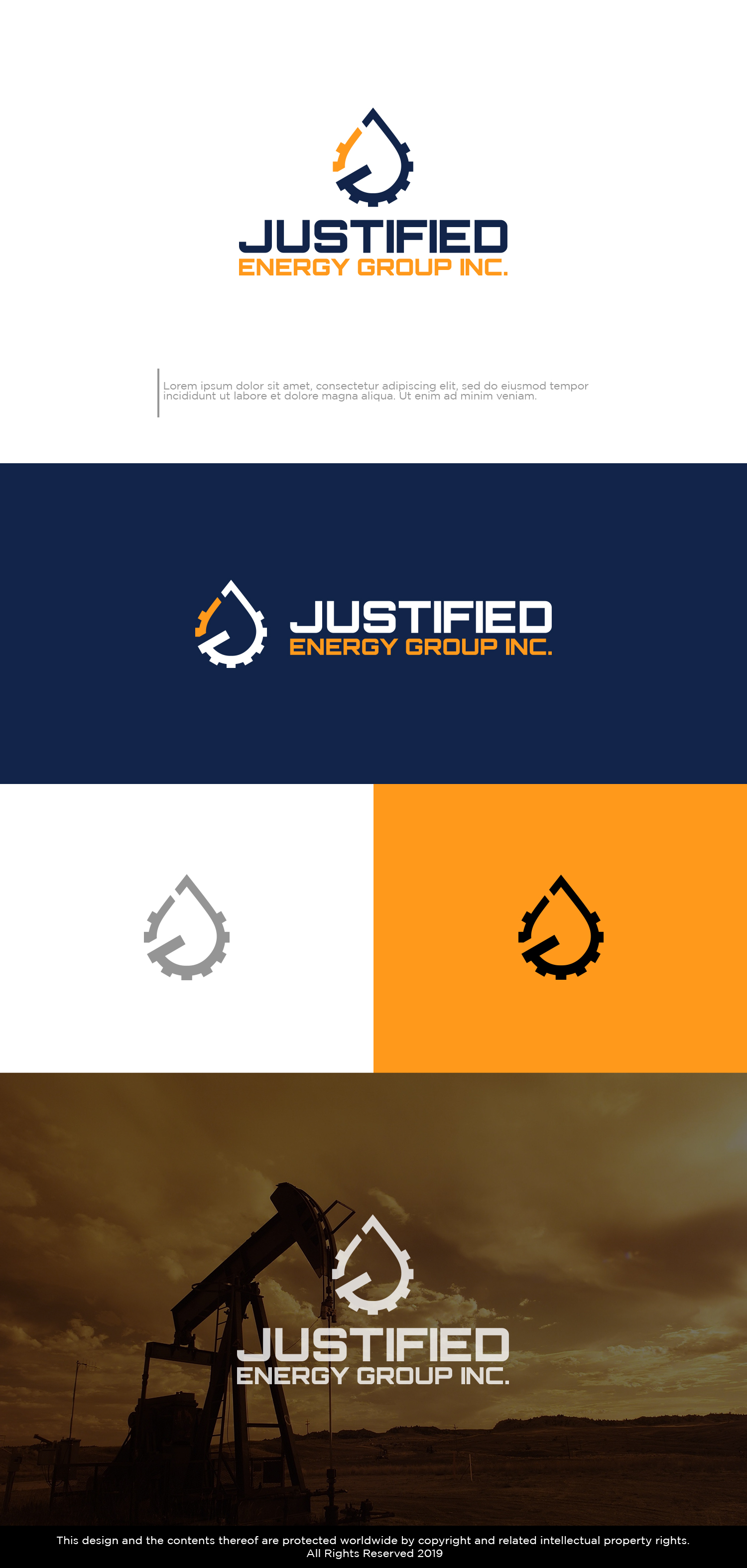 Logo Design by Kim Ji for Justified Energy Group Inc. | Design #28920163