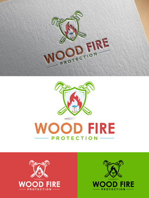 Logo Design by fly  design for Wood Fire Protection Pty Ltd  | Design: #28931897