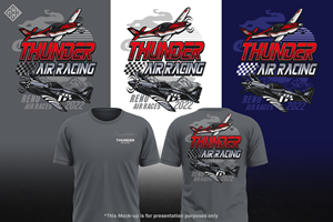 2022 Thunder Air Racing T-shirt Design | Diseño de Camiseta por gekgrfx