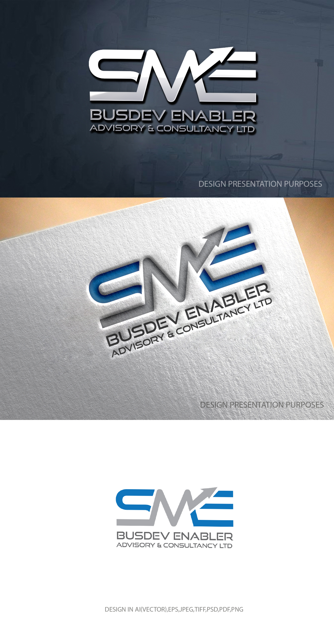 Logo Design by graphicevolution for SME BusDev Enabler Advisory & Consultancy Ltd | Design #28925936