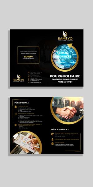 Brochure Design by Design Motion for SAMEYO Conseil et Gestion  | Design: #28980673