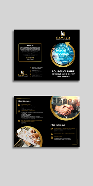 Brochure Design by Design Motion for SAMEYO Conseil et Gestion  | Design: #28987531