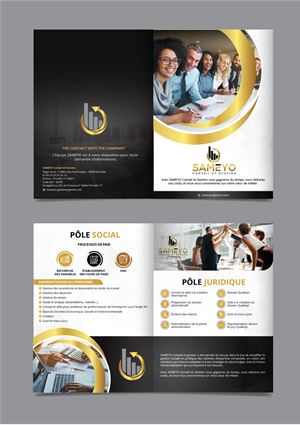 Brochure Design by alex989 for SAMEYO Conseil et Gestion  | Design: #28942693