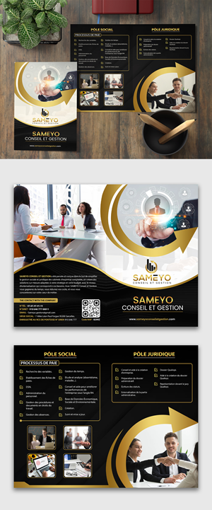Brochure Design by debdesign for SAMEYO Conseil et Gestion  | Design: #28948094