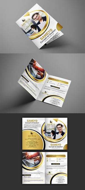 Brochure Design by n214008 for SAMEYO Conseil et Gestion  | Design: #28948462