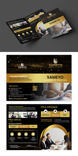 Brochure Commerciale pour une entreprise de ressources humaines | Diseño de Brochure por ZeneFashions