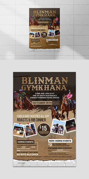 Blinman Gymkhana community event | Poster-Design von debdesign