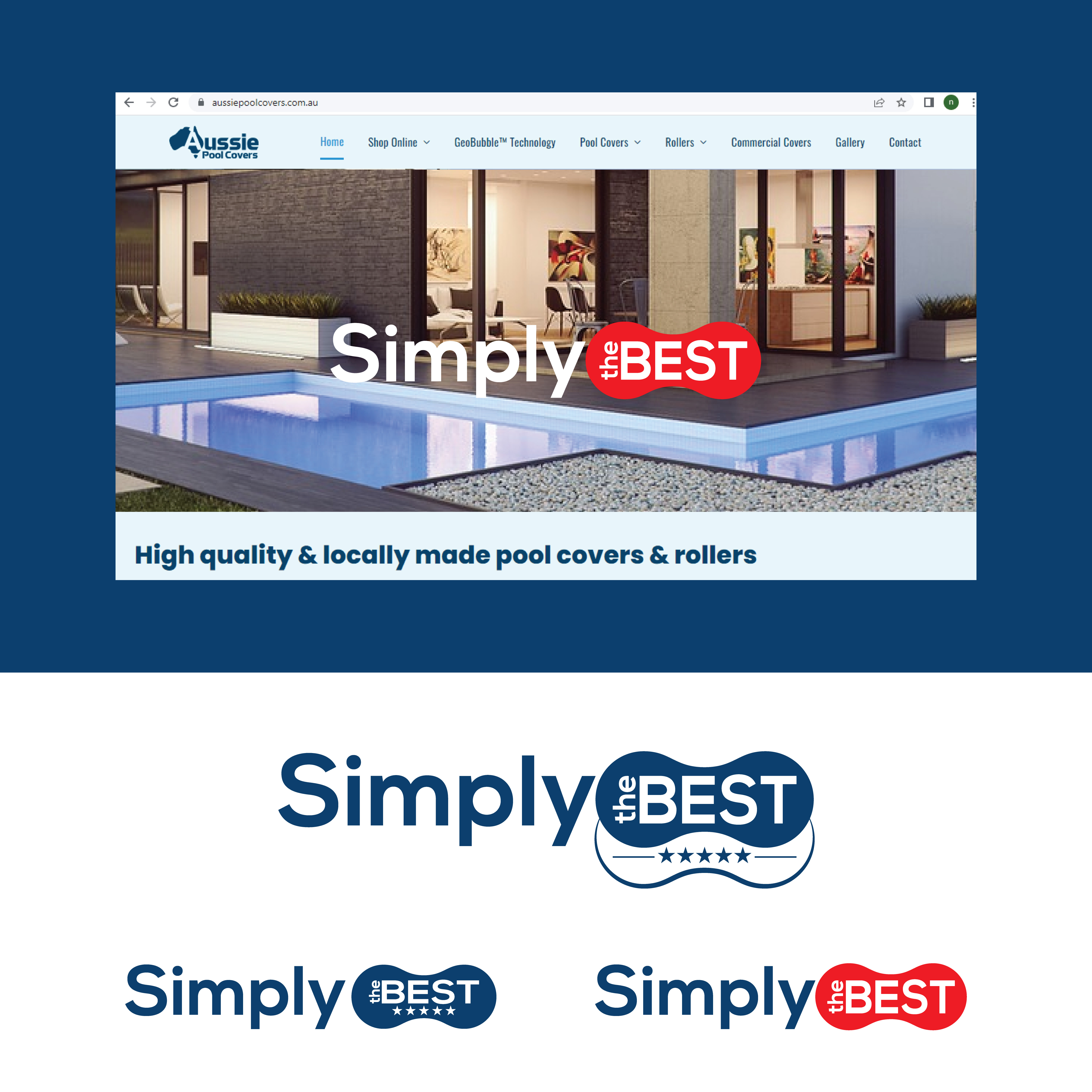 Graphic Design by Design Element for Aussie Pool Covers Pty Ltd | Design #28929403