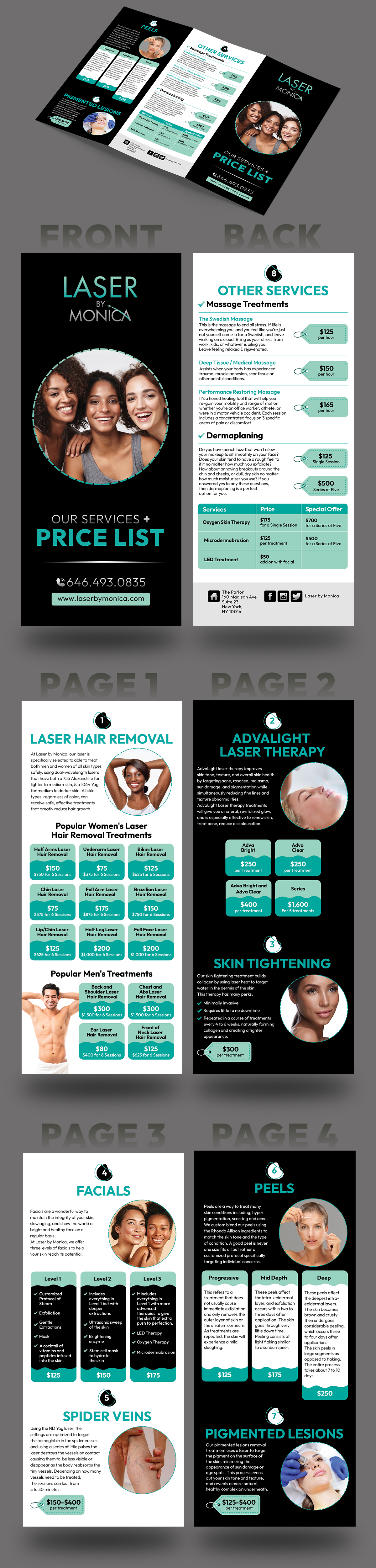 Brochure Design by Danny Designs & Media for Laser by Monica | Design #28956923