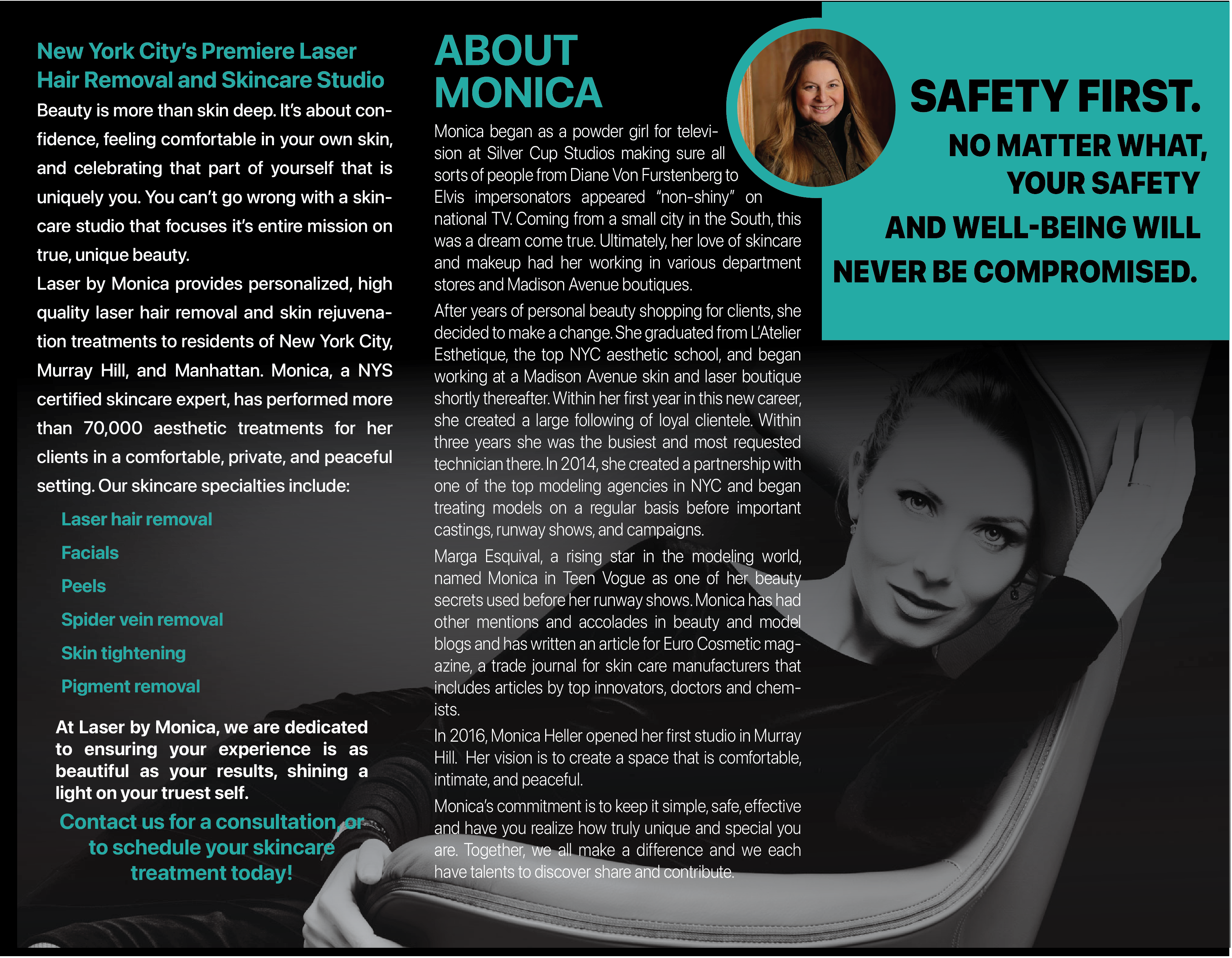 Brochure Design by Vyacheslav65 for Laser by Monica | Design #28930311