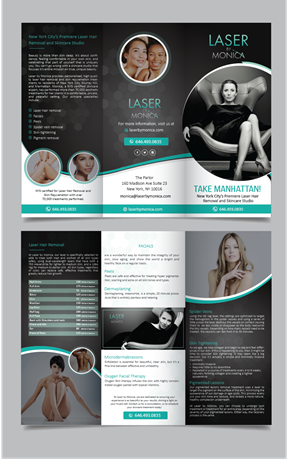 Brochure Design by alex989 for Laser by Monica | Design: #28962207