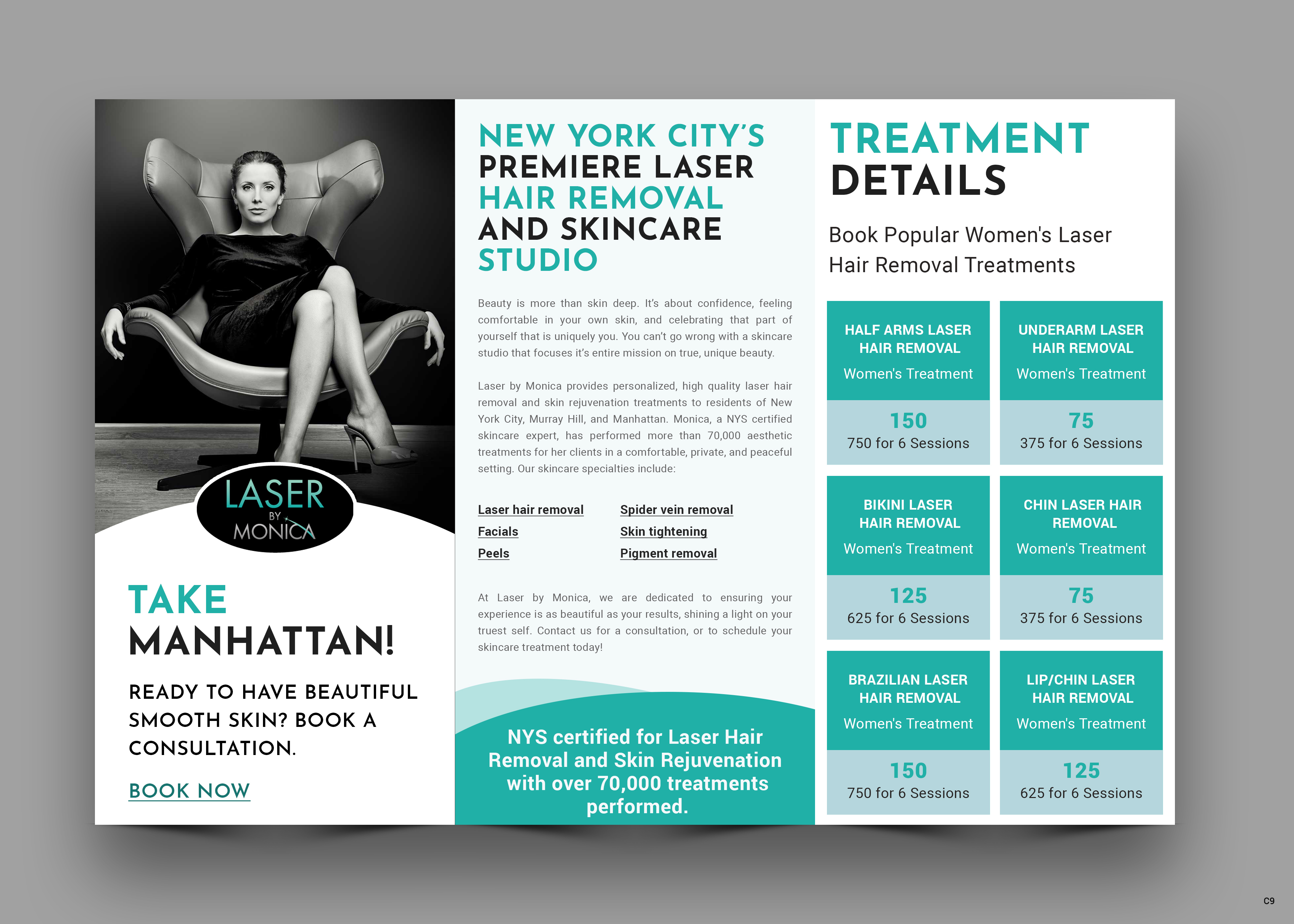 Brochure Design by pb for Laser by Monica | Design #28933232