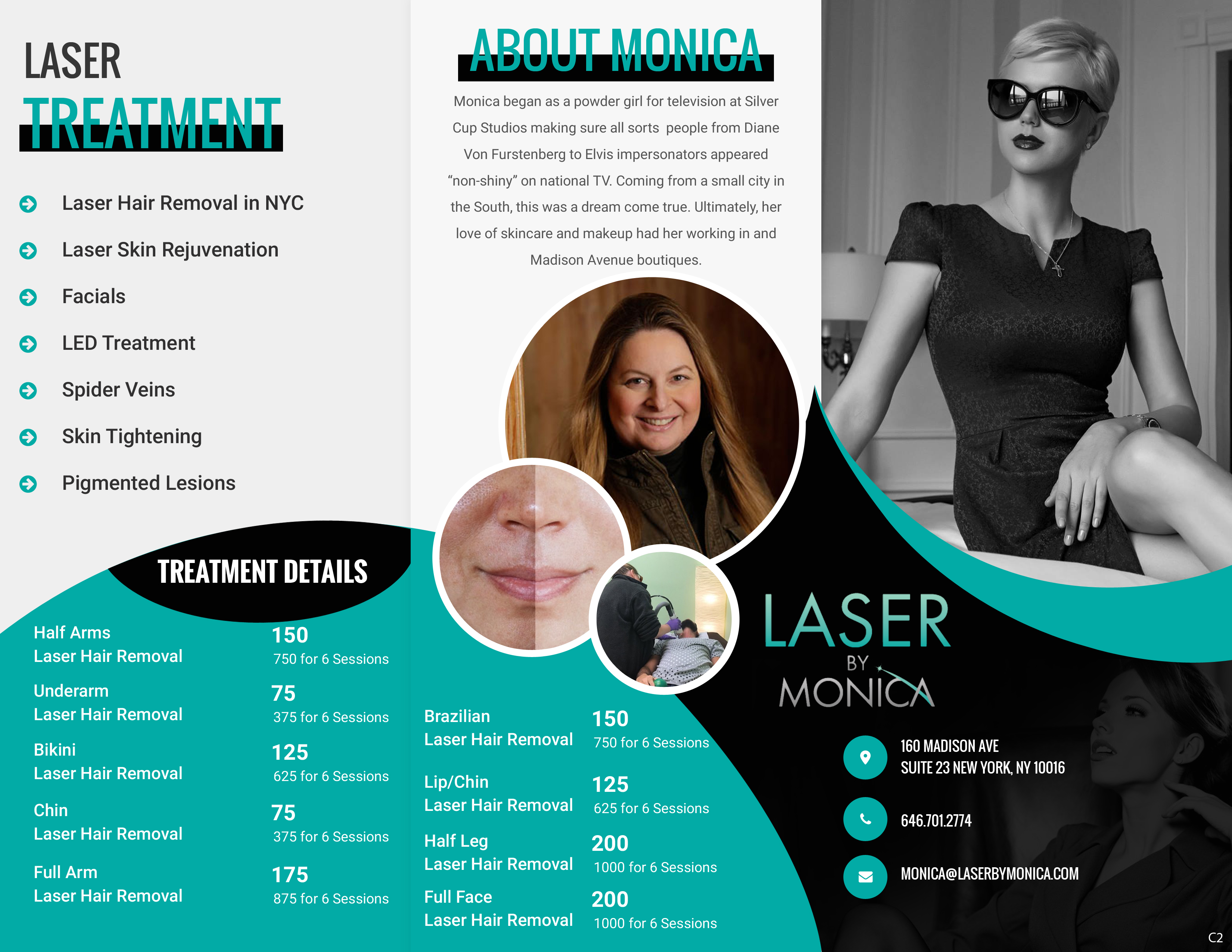 Brochure Design by pb for Laser by Monica | Design #28933233