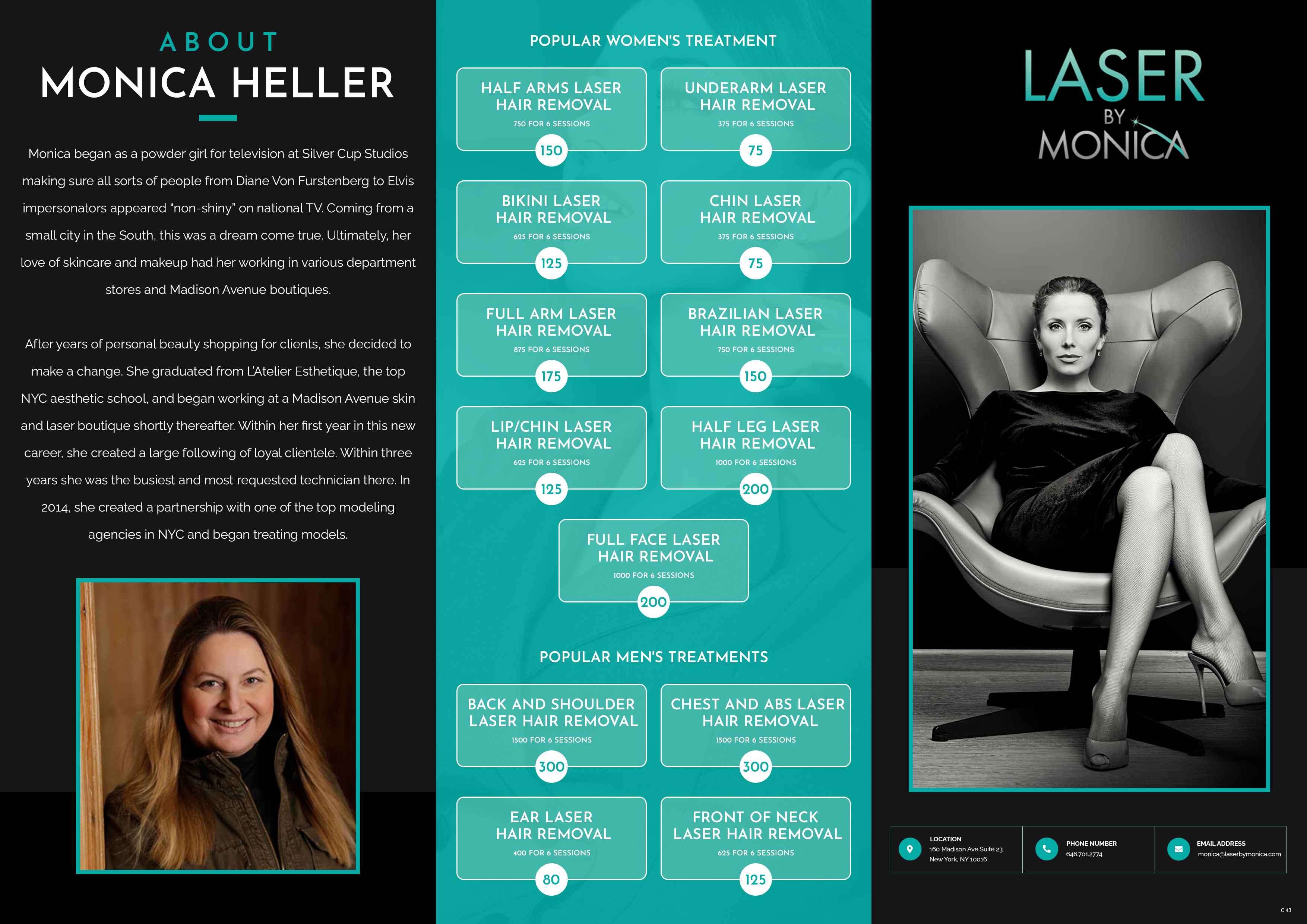 Brochure Design by pb for Laser by Monica | Design #28933237