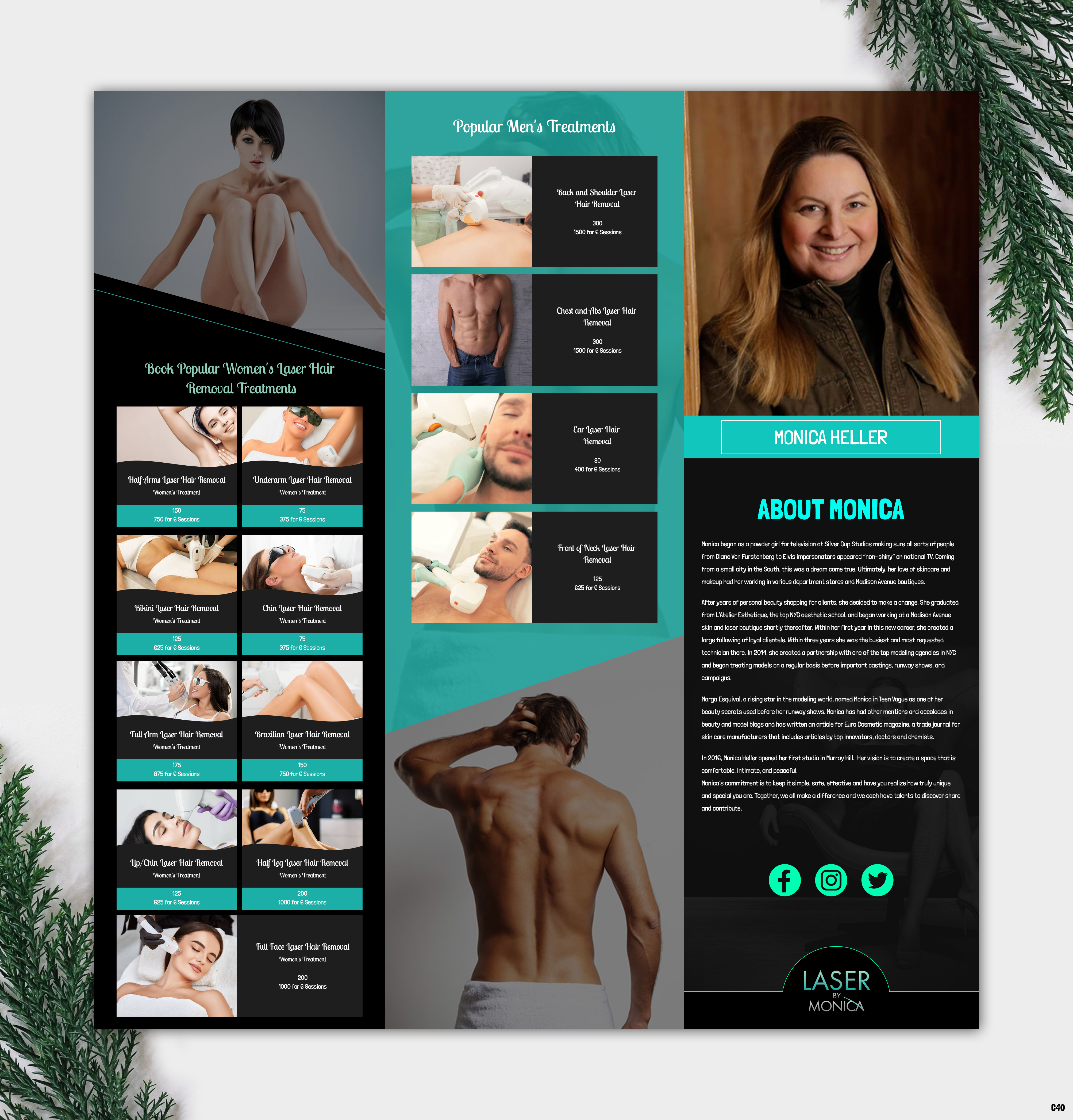 Brochure Design by pb for Laser by Monica | Design #28933239