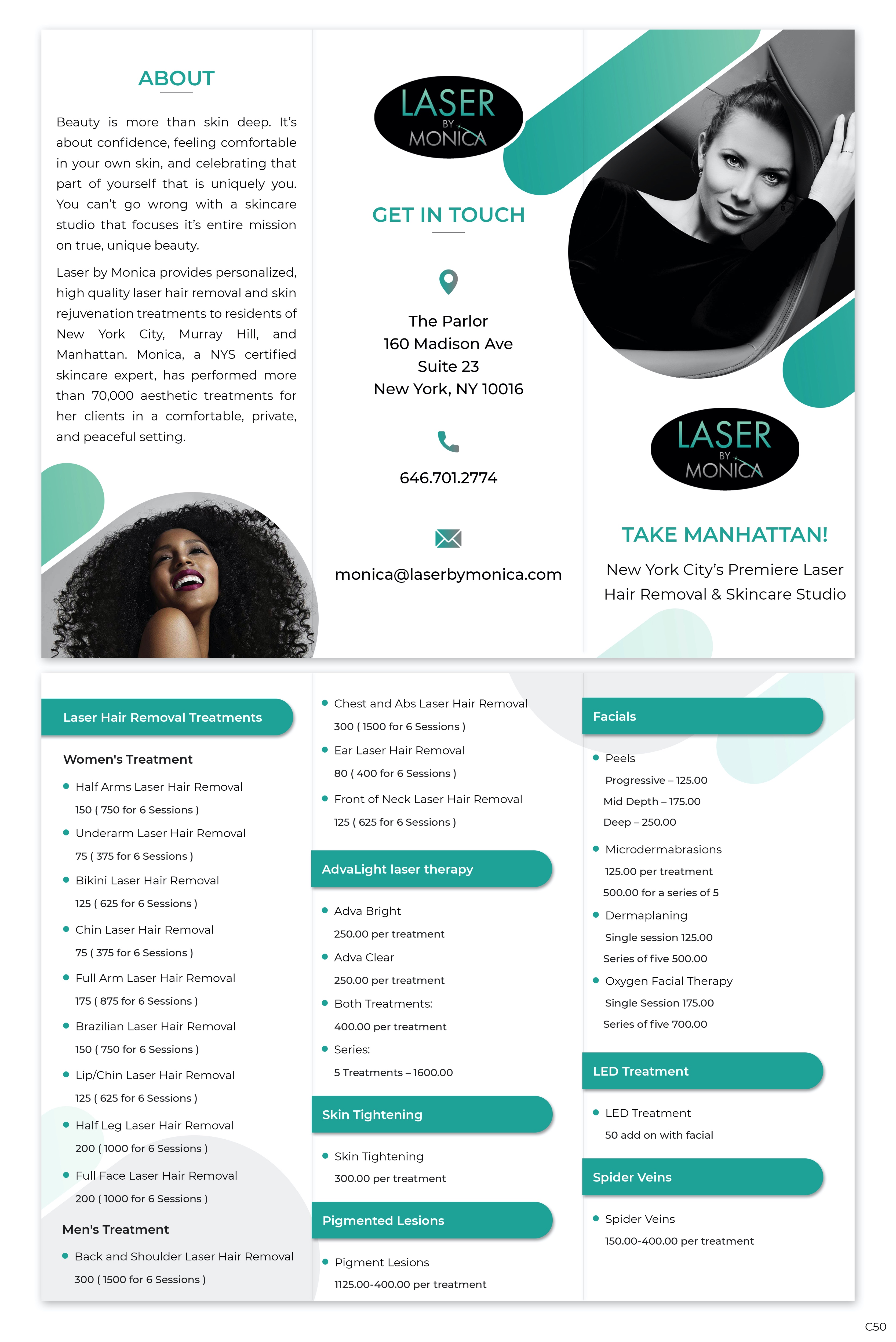 Brochure Design by pb for Laser by Monica | Design #28933245