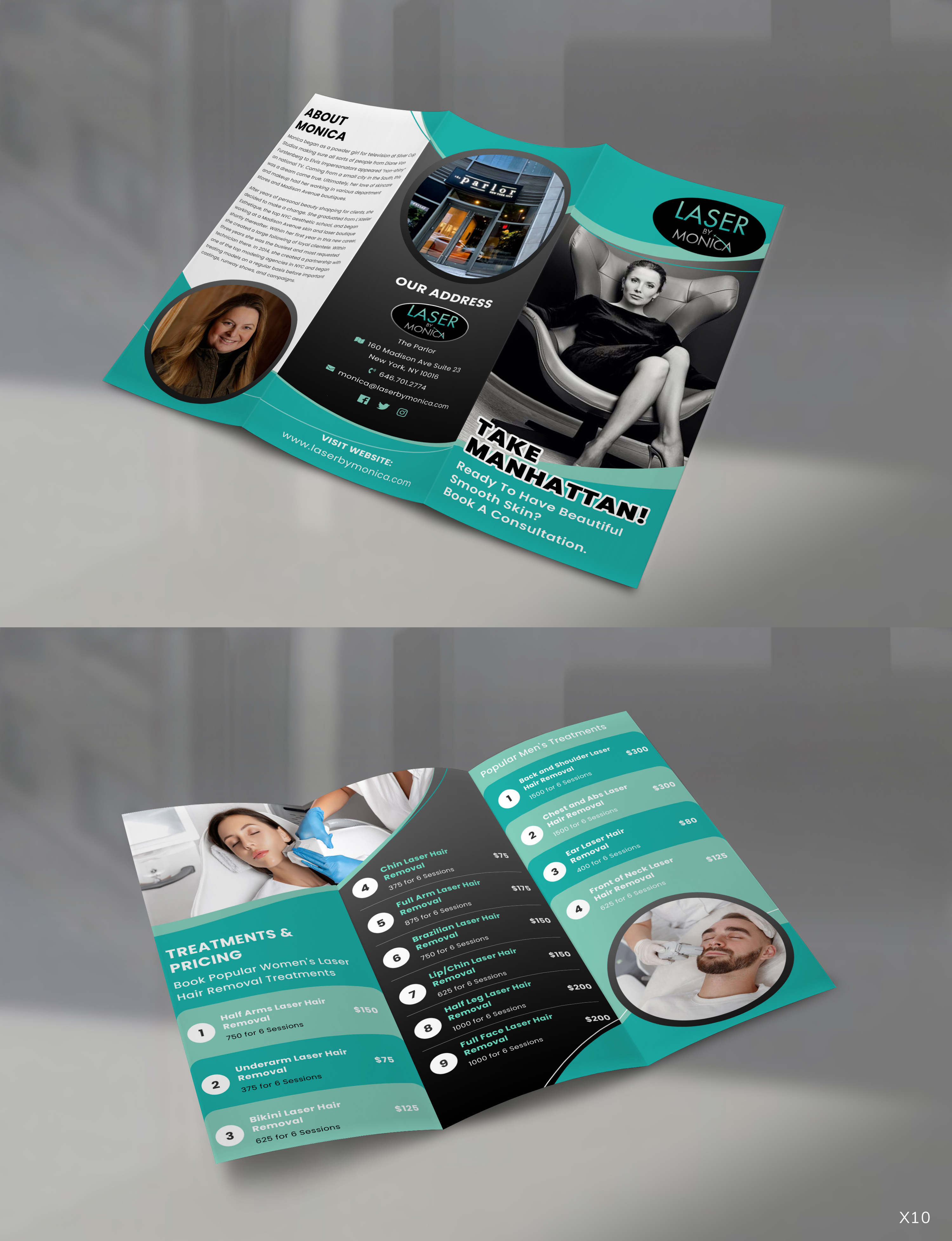 Brochure Design by pb for Laser by Monica | Design #28933247