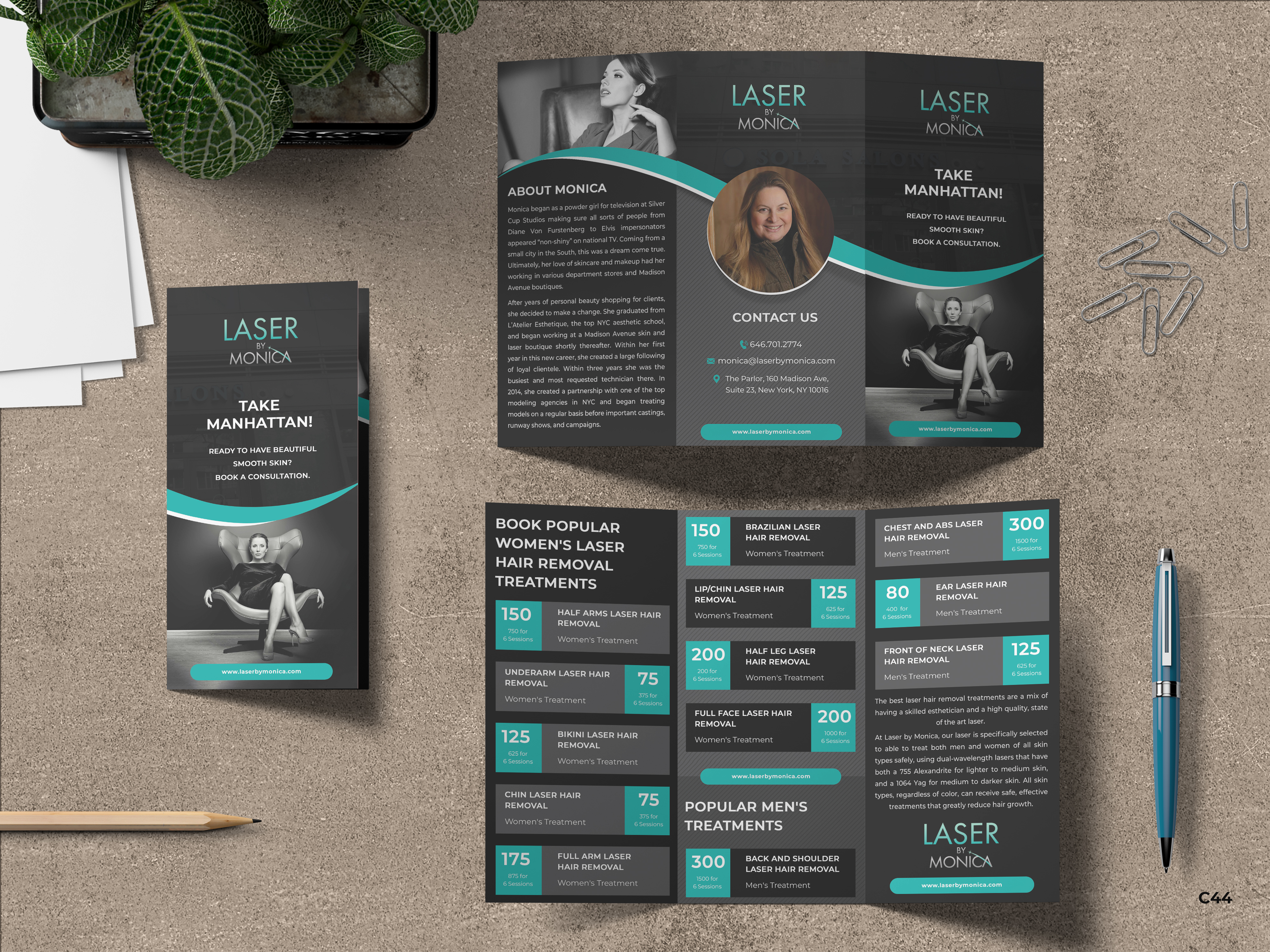 Brochure Design by pb for Laser by Monica | Design #28938979