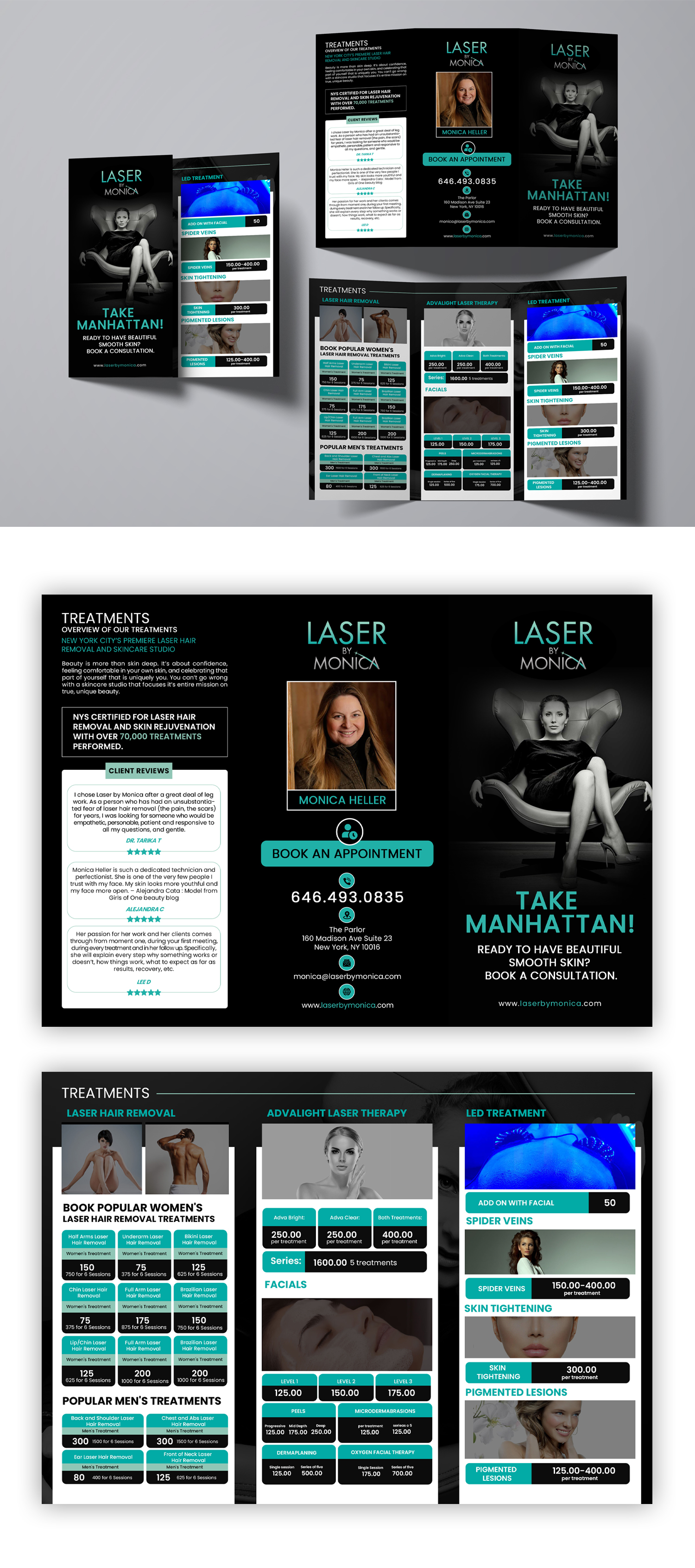 Brochure Design by debdesign for Laser by Monica | Design #28943706