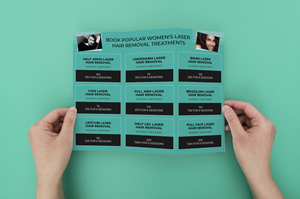 Brochure Design by 3Guys for Laser by Monica | Design: #28963136