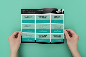 Brochure Design by 3Guys for Laser by Monica | Design: #28963140
