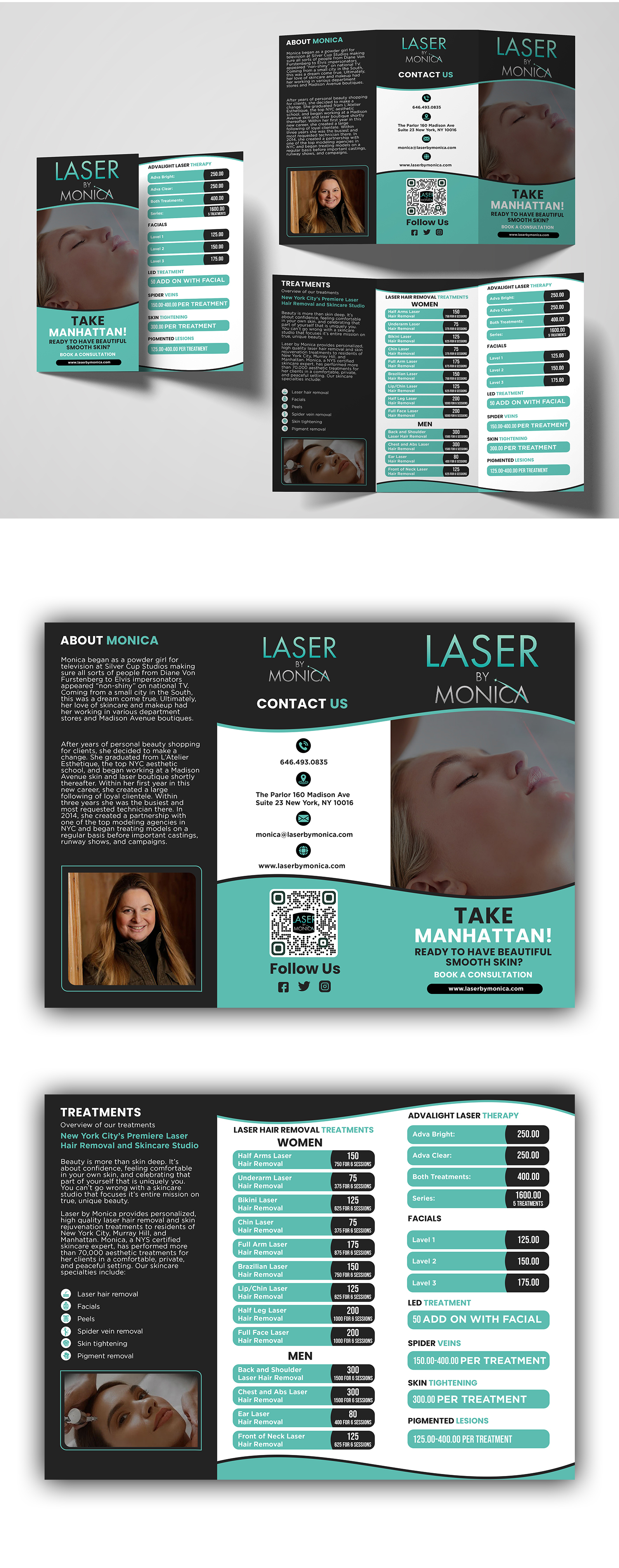 Brochure Design by ZeneFashions for Laser by Monica | Design #28945271