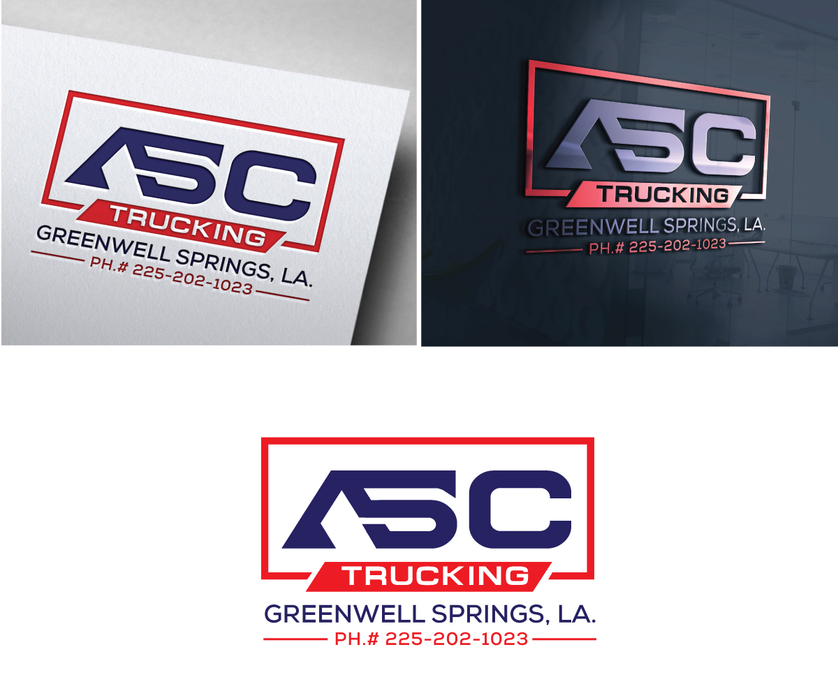 Logo Design by Om Namah Shivay for ASC Trucking | Design #28933354
