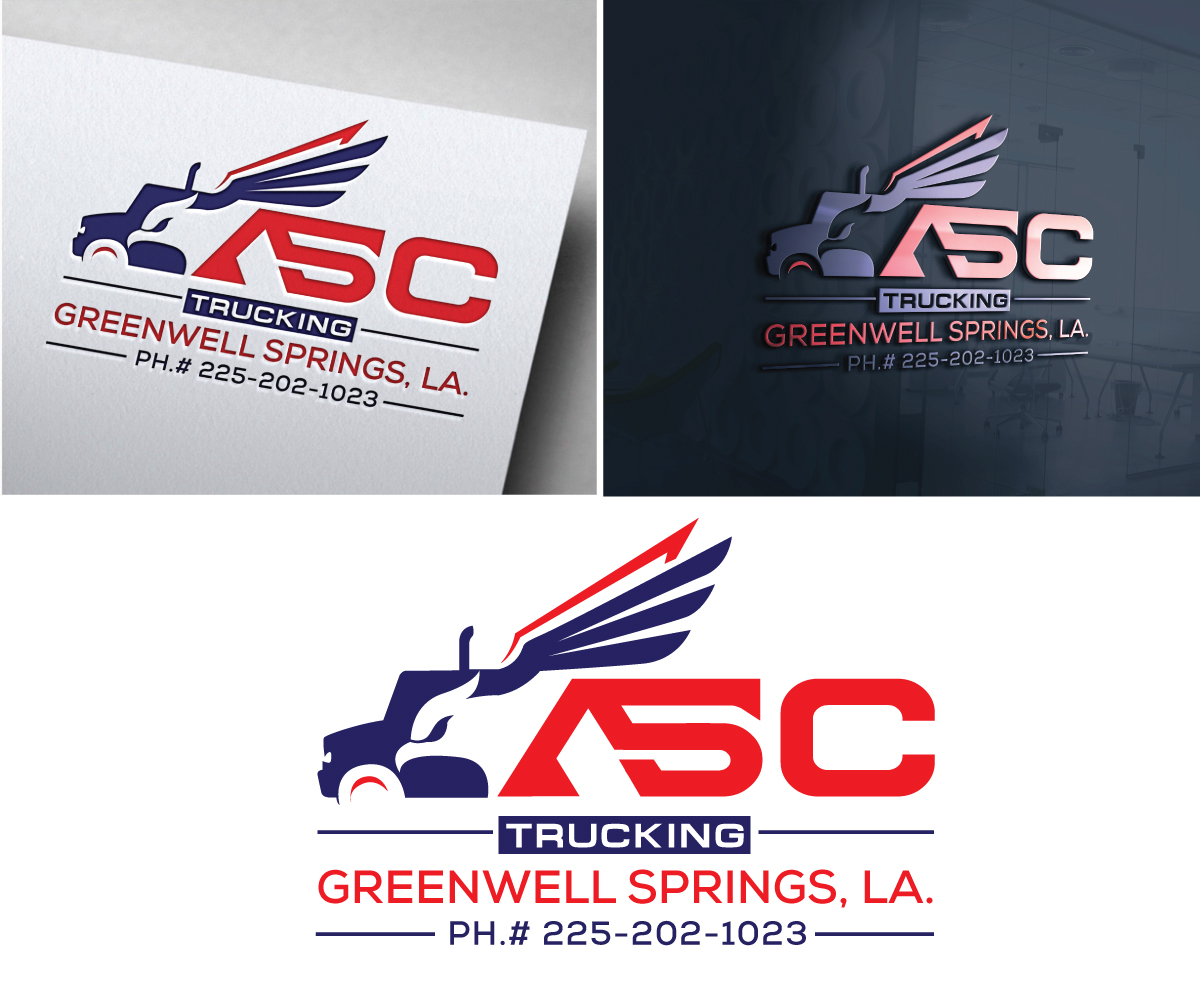 Logo Design by Om Namah Shivay for ASC Trucking | Design #28933355
