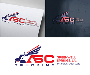 Logo Design by Om Namah Shivay for ASC Trucking | Design: #28933356