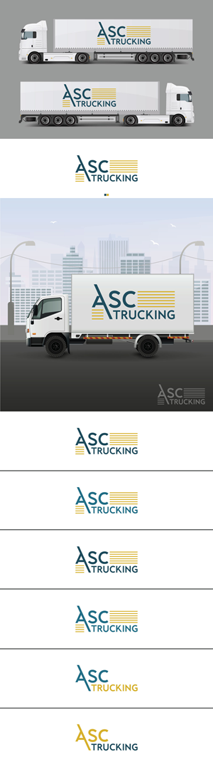 Logo Design by Shahbaz Studios for ASC Trucking | Design: #28946751