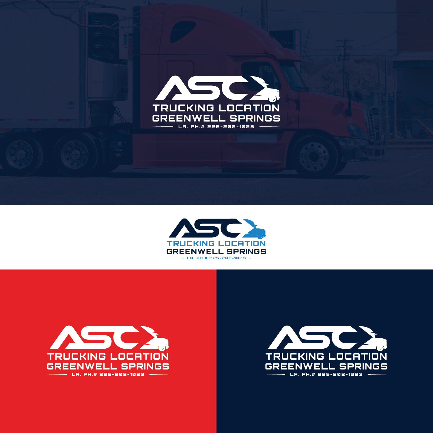 Logo Design by S.H Designs for ASC Trucking | Design #28928278