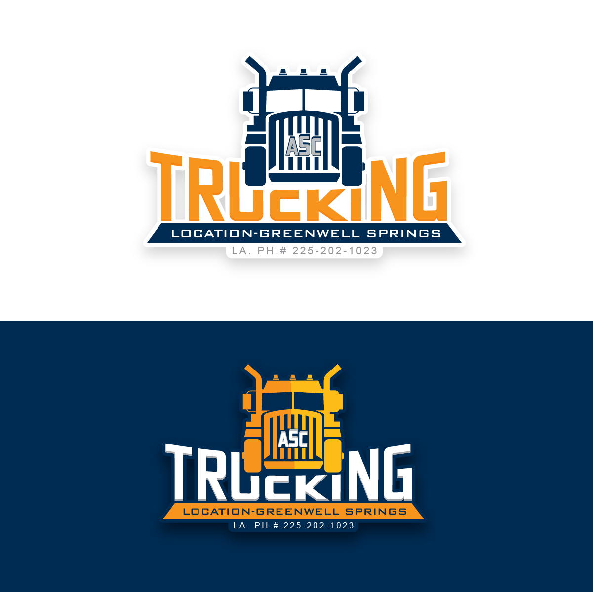 Logo Design by EnriqueF for ASC Trucking | Design #28956206