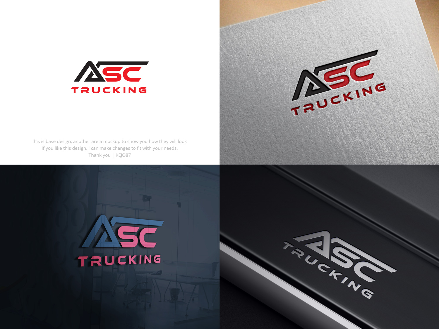 Logo Design by Kejo87 for ASC Trucking | Design #28927426