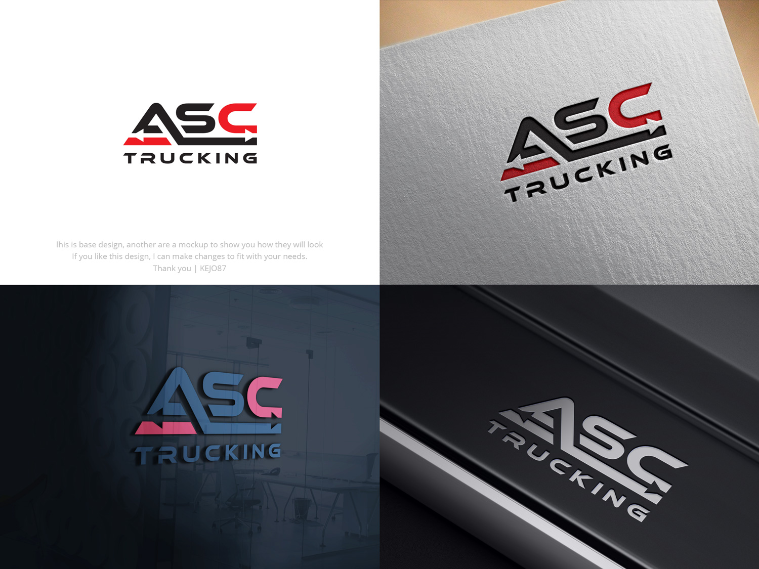 Logo Design by Kejo87 for ASC Trucking | Design #28933933