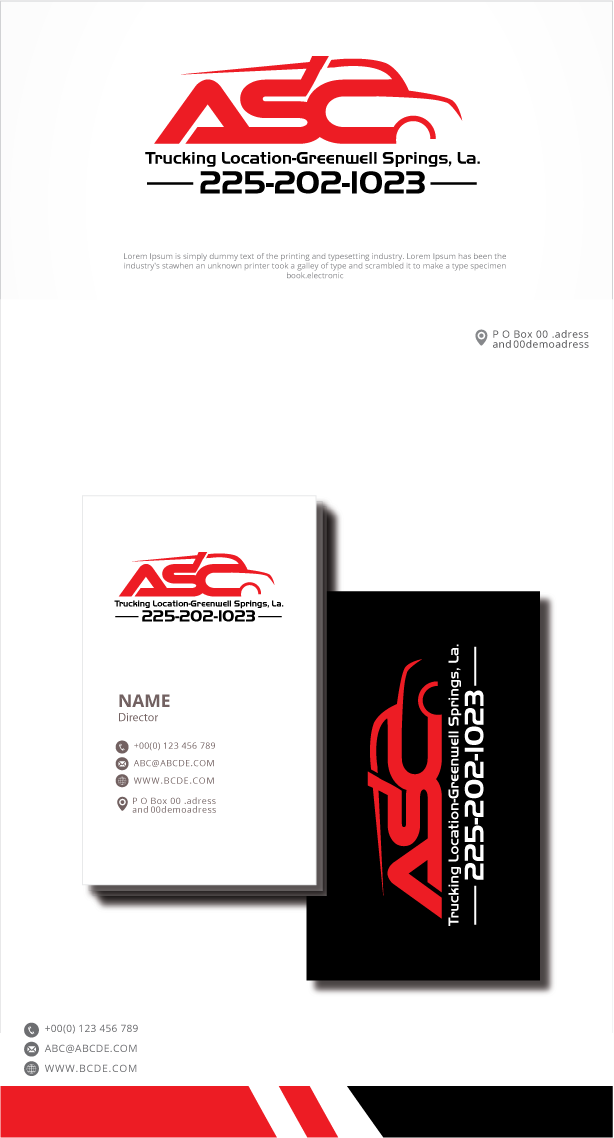 Logo Design by graphicevolution for ASC Trucking | Design #28926777