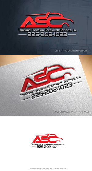 Logo Design by graphicevolution for ASC Trucking | Design: #28926778