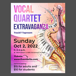 VoCal Quartet Extravaganza | Flyer-Design von ecorokerz
