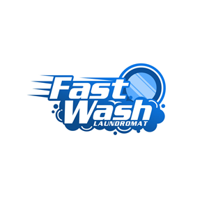 Fast Wash Laundromat | Logo Design by PsyPen