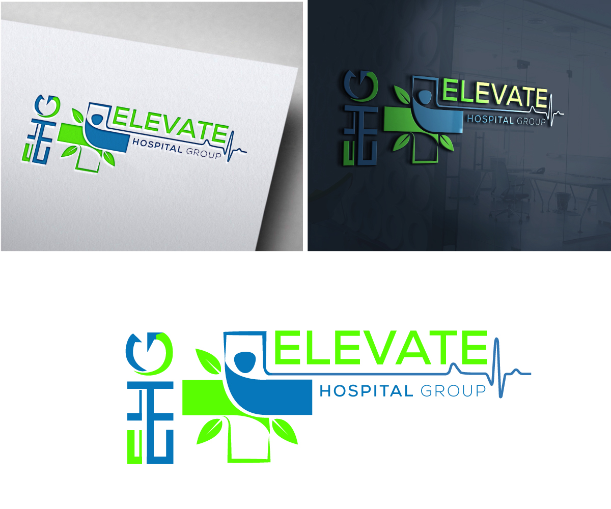Logo Design by Om Namah Shivay for Elevate Hospital Group | Design #28938125